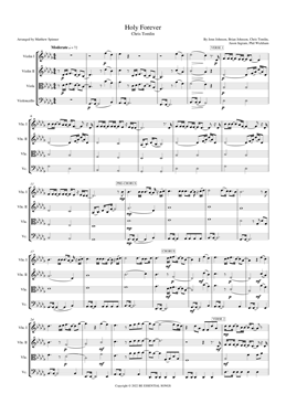 Holy Forever - Chris Tomlin - String Quartet sheet music