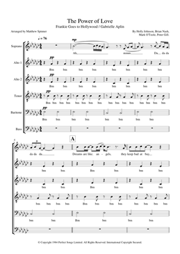The Power of Love - Frankie Goes to Hollywood - SATB Choir sheet music