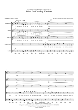 When I'm Cleaning Windows - George Formby - SATB Choir sheet music