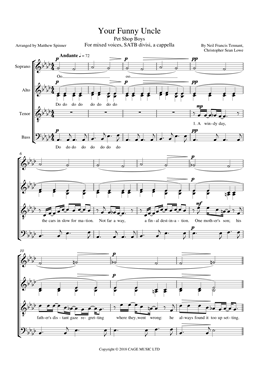 Your Funny Uncle - Pet Shop Boys - SATB Choir sheet music